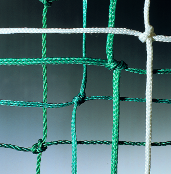 Net For Goals 732x244cm, at roof 200cm - at base 200cm (polyethylene approx. 4mm, green)